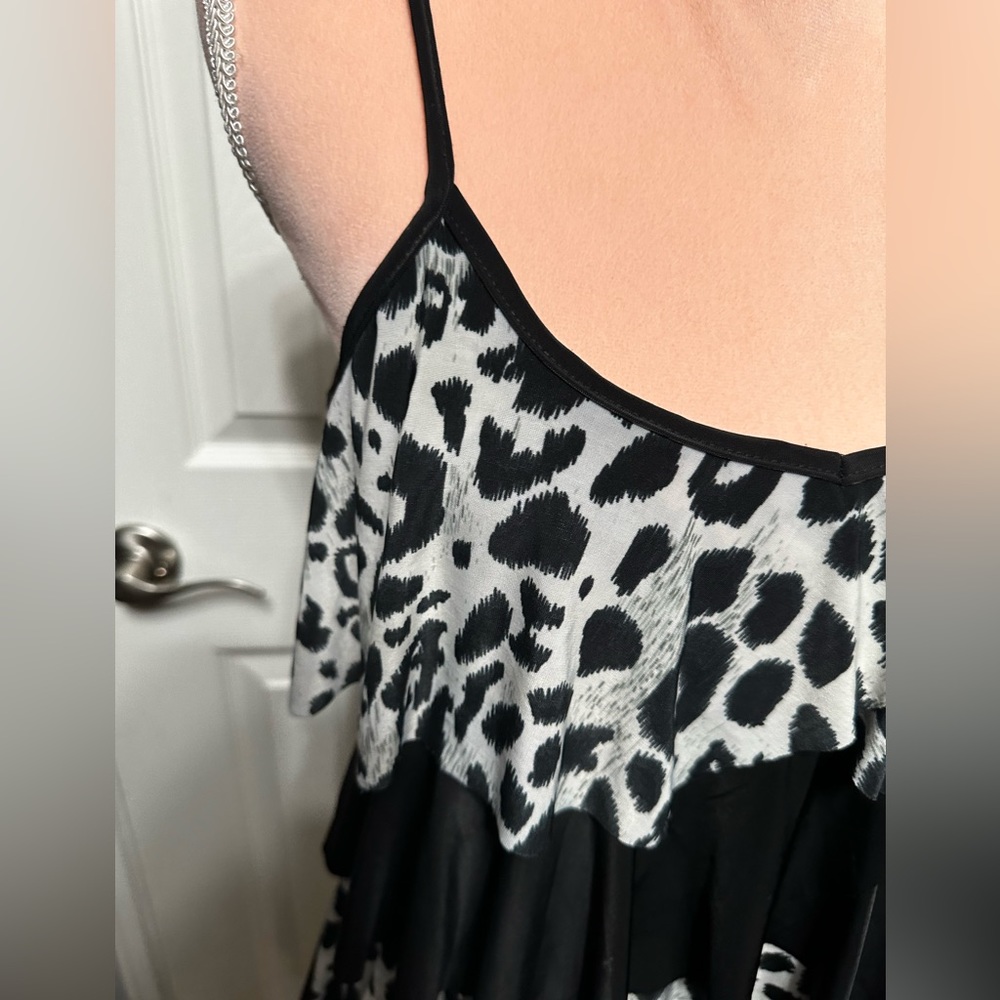 Tiered Ruffle Front Leopard Cami - Picture 4 of 8